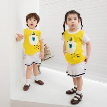 어린이집 유치원 단체 반팔 캠프티 티셔츠 곰돌이 옐로우 10장